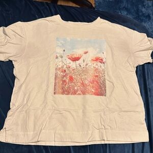 Vintage Floral Designed T-Shirt